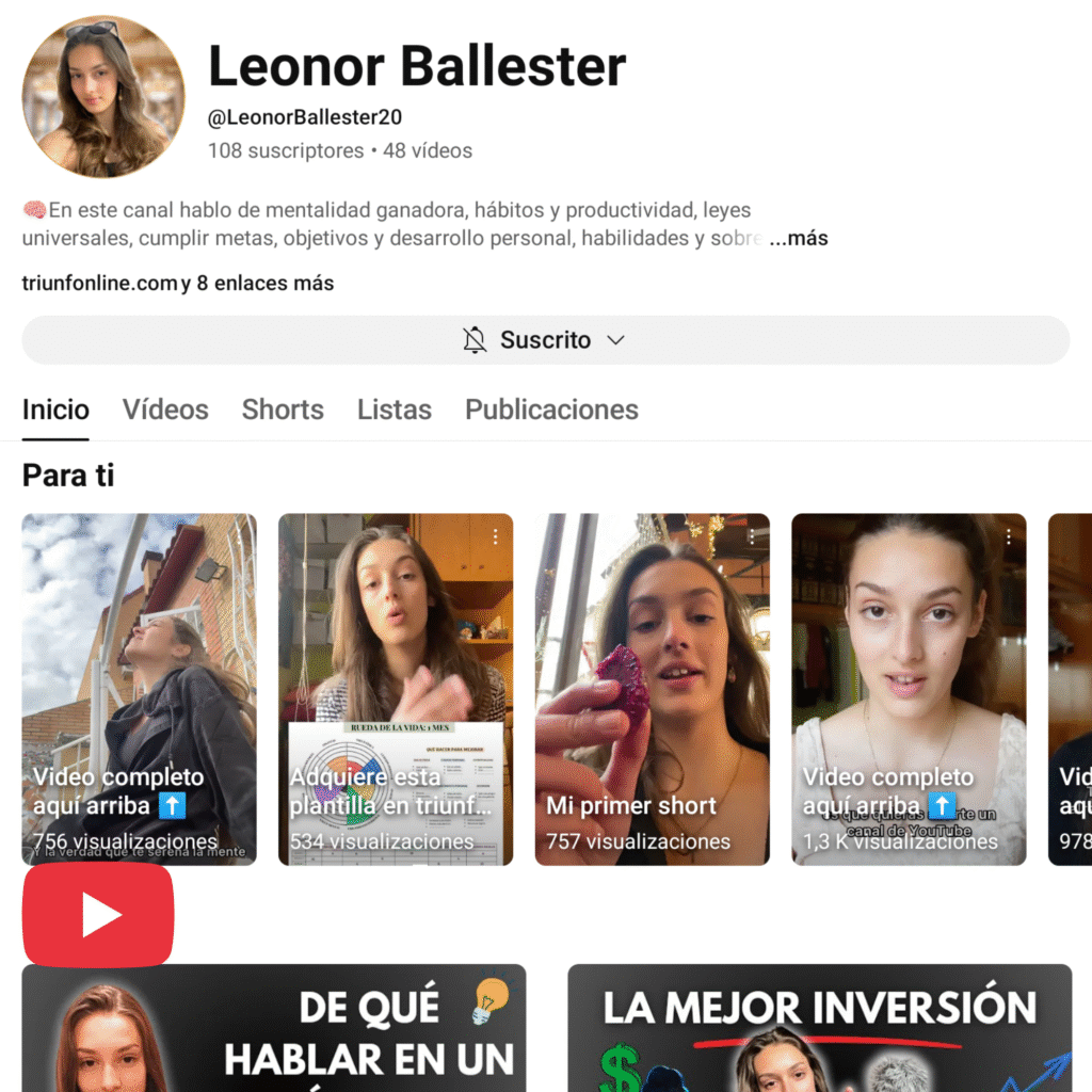 YouTube de Leonor Ballester