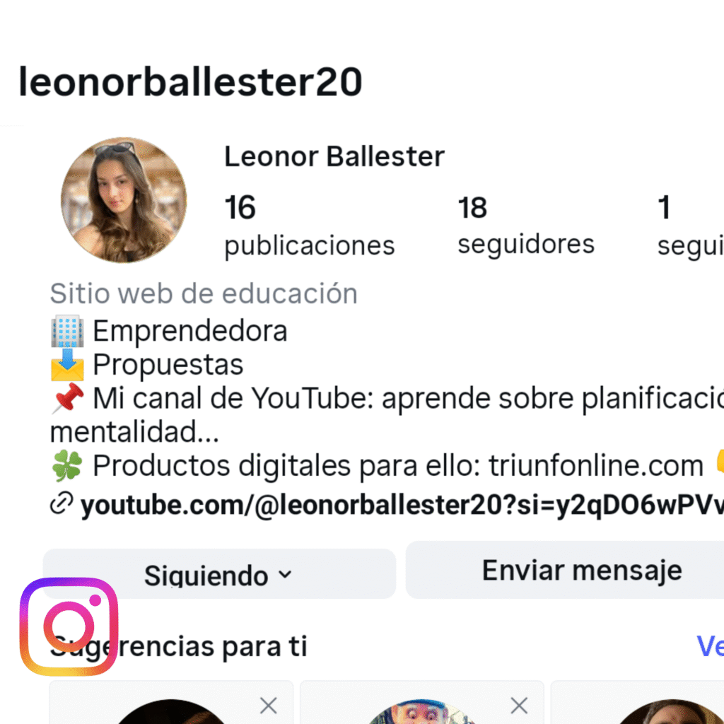 Instagram de Leonor Ballester